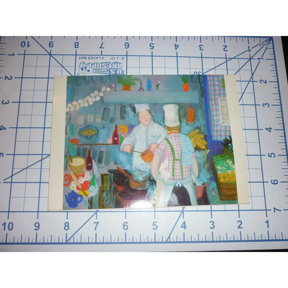 Vtg‎ 1982 Lennart Jirlow Bon Appetit Birthday Card Marcel Schurman French Chef